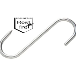 S-Haken Ø 3,9 x 80 mm Edelstahl, 2 Stück