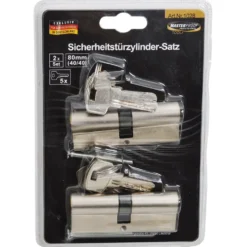 Sicherheitstürzylinder Satz 2-teilig 80 mm