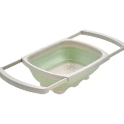 Sieb faltbar medium ausziehbar 38/60 x 26,5 x 4,5 cm grau