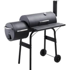 Smoker BBQ mit 2 Grillzonen und Temperaturanzeige