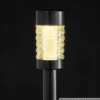 Solar-LED-Gartenleuchte schwarz