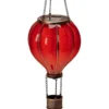 Solar-LED-Heißluftballon rot 46,5 cm
