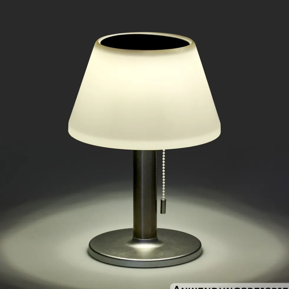 Solar-LED-Tischleuchte 20 cm mit 10 LEDs warmweiß