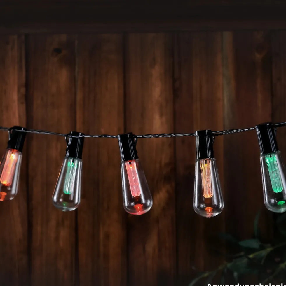 Solar-Lichterkette 4,7 m mit 10 LED-Birnen