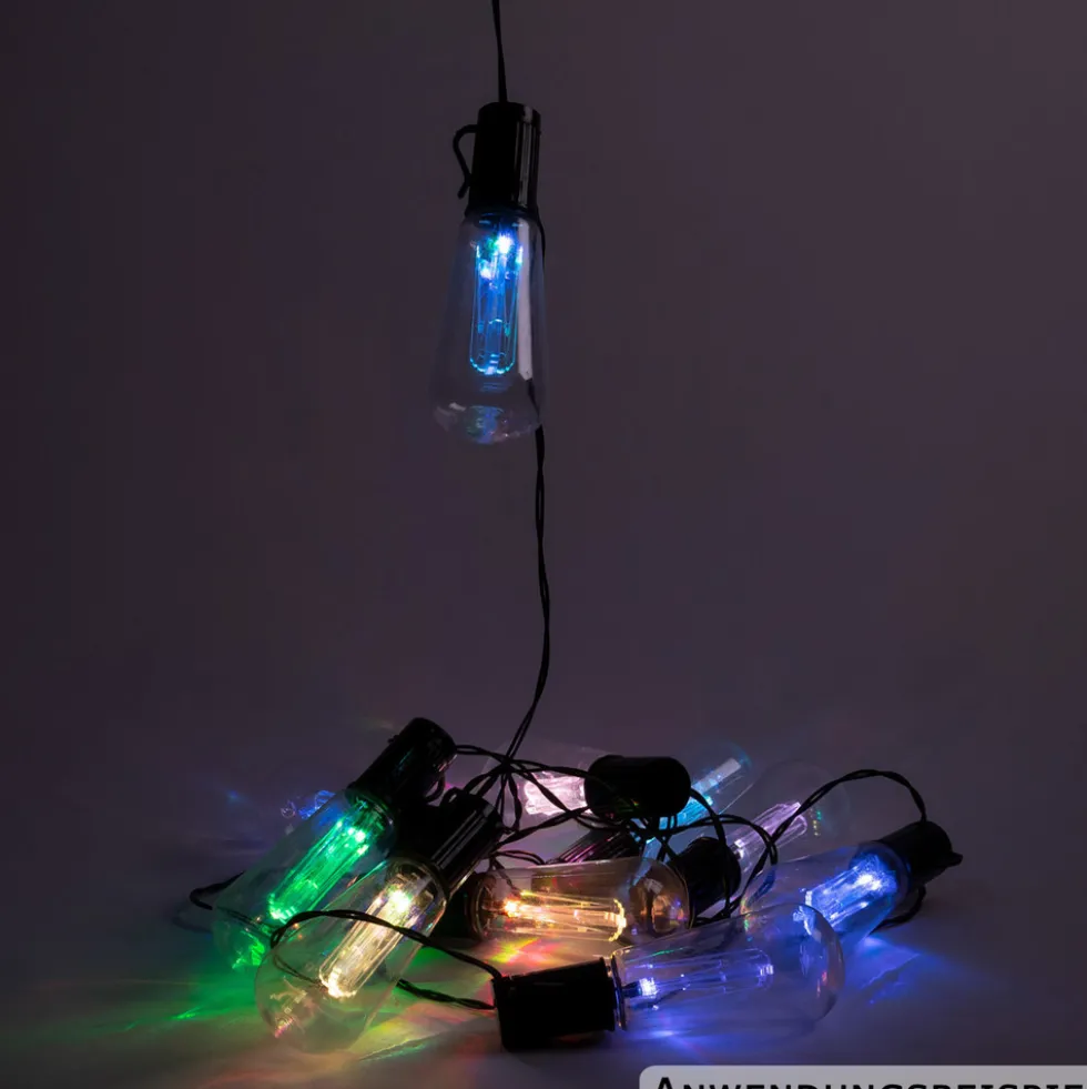 Solar-Lichterkette 4,7 m mit 10 LED-Birnen