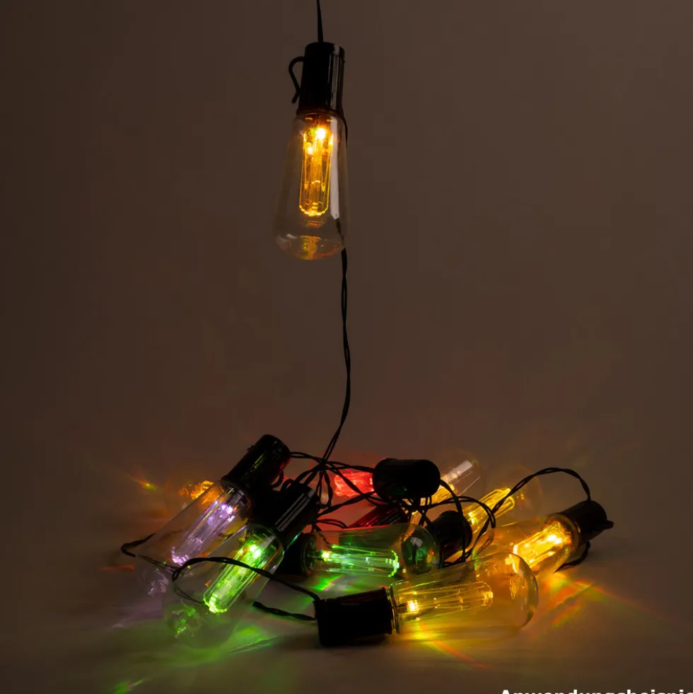Solar-Lichterkette 4,7 m mit 10 LED-Birnen