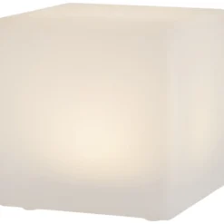 Solar-Würfelleuchte LED 30x30 cm mit Erdspieß