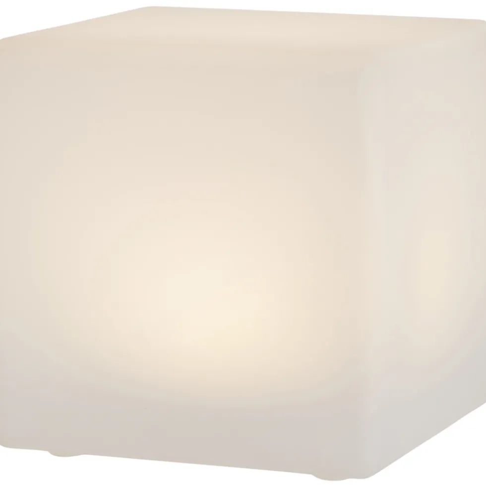 Solar-Würfelleuchte LED 30x30 cm mit Erdspieß
