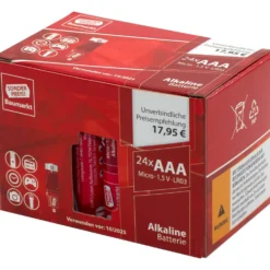 Sonderpreis Baumarkt Alkaline Batterien LR03 AAA, 24 Stück