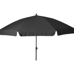 Sonnenschirm mit Knickfunktion Ø 185 cm grau