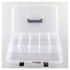 Sortimentskasten, Kleinteilemagazin, Kleinteilebox mit 6 Fächern aus Kunststoff 85x238x359 mm