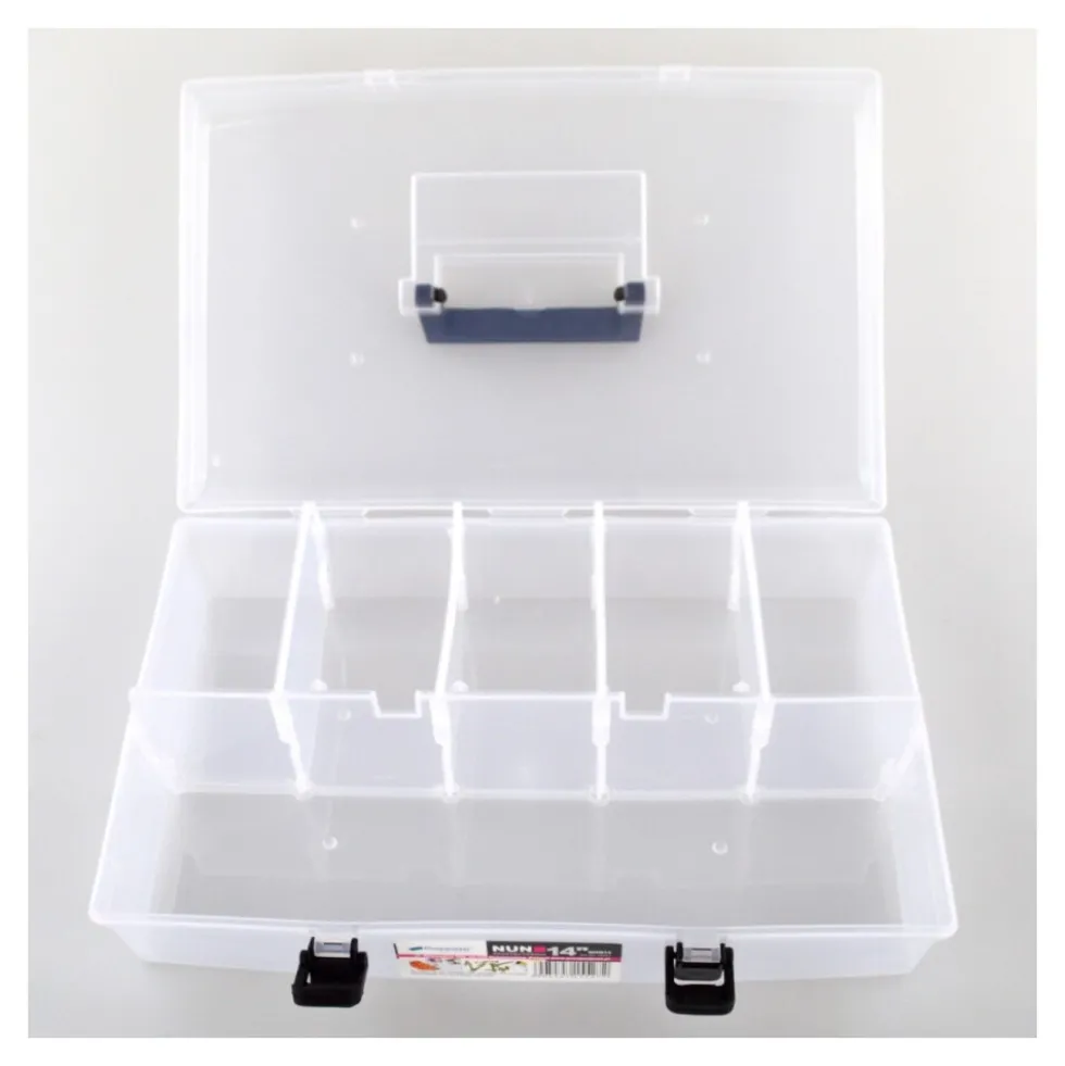 Sortimentskasten, Kleinteilemagazin, Kleinteilebox mit 6 Fächern aus Kunststoff 85x238x359 mm