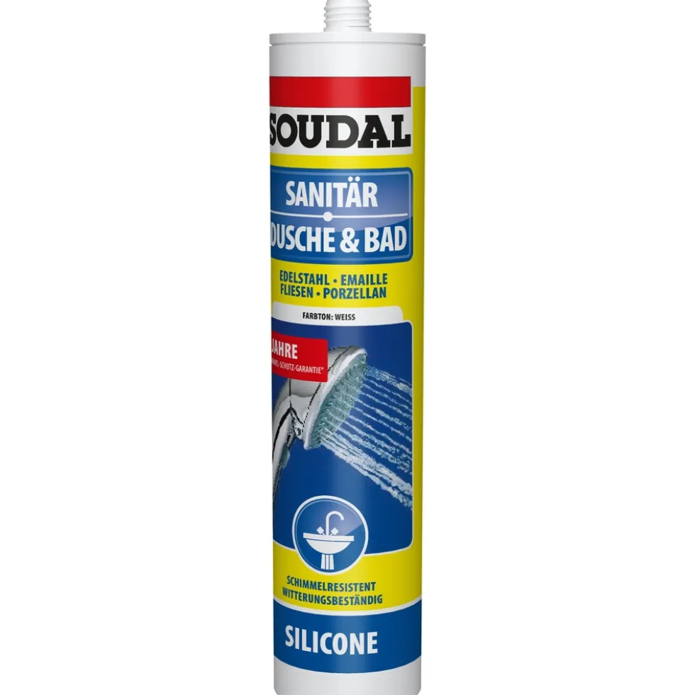 Soudal Dusche & Bad Silikon weiss