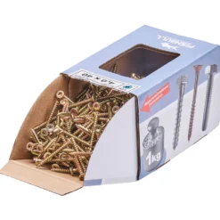 Spanplattenschraube 4x40 mm IVZ 1kg FISHBULL-Pack Senkkopf Vollgewinde