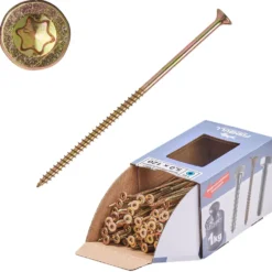 Spanplattenschraube 5,0x120 mm IVZ 1kg FISHBULL-Pack Senkkopf Teilgewinde
