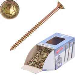 Spanplattenschraube 4,0x50 mm IVZ 1kg FISHBULL-Pack Senkkopf Teilgewinde