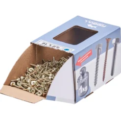 Spanplattenschraube 4x16 mm IVZ 1kg FISHBULL-Pack Senkkopf Vollgewinde