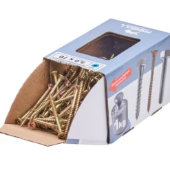 Spanplattenschraube 5,0x70 mm IVZ 1kg FISHBULL-Pack Senkkopf Teilgewinde