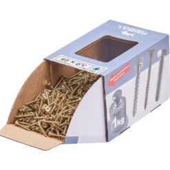 Spanplattenschraube 3x25 mm IVZ 1kg FISHBULL-Pack Senkkopf Vollgewinde