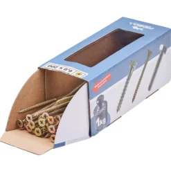Spanplattenschraube 6x200 mm PZ 1kg FISHBULL-Pack Senkkopf Teilgewinde Kreuzschlitz
