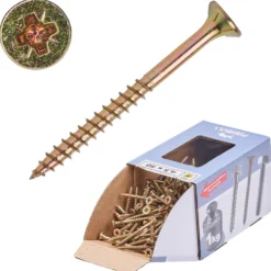 Spanplattenschraube 4,5x50 mm PZ 1kg FISHBULL-Pack Senkkopf Teilgewinde Kreuzschlitz