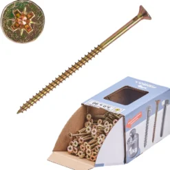 Spanplattenschraube 5x90 mm PZ 1kg FISHBULL-Pack Senkkopf Teilgewinde Kreuzschlitz