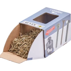 Spanplattenschraube 3,5x25 mm PZ 1kg FISHBULL-Pack Senkkopf Vollgewinde Kreuzschlitz