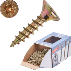 Spanplattenschraube 3,5x16 mm PZ 1kg FISHBULL-Pack Senkkopf Vollgewinde Kreuzschlitz
