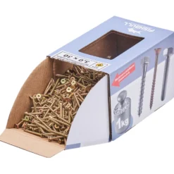 Spanplattenschraube 3,0x30 mm PZ 1kg FISHBULL-Pack Senkkopf Vollgewinde Kreuzschlitz