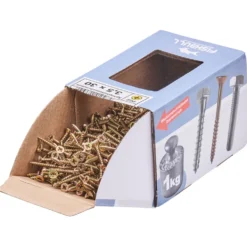 Spanplattenschraube 3,5x30 mm PZ 1kg FISHBULL-Pack Senkkopf Vollgewinde Kreuzschlitz