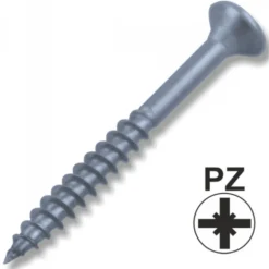 Spanplattenschraube 3,0x25 mm Teilgewinde A2 Edelstahl PZ Kreuz