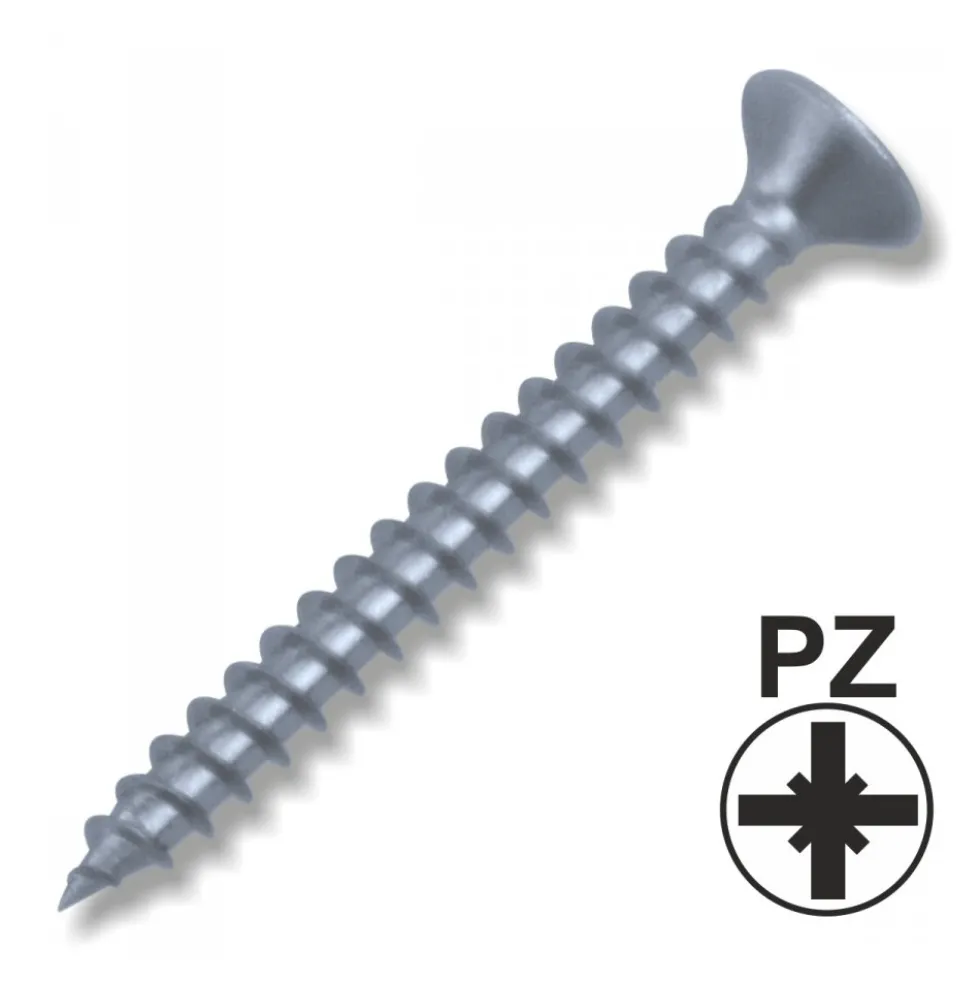 Spanplattenschraube 3,0 x 30 Senkkopf Vollgewinde PZ