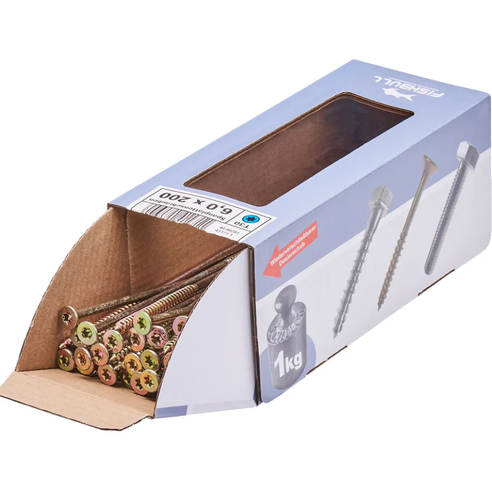 Spanplattenschraube 6,0 x 200 Senkkopf Teilgewinde IVZ 1 kg