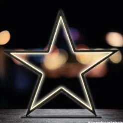 Standdeko LED-Stern 47,5 cm stehend mit 210 LEDs