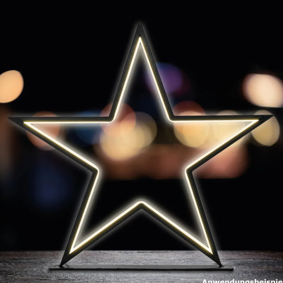 Standdeko LED-Stern 47,5 cm stehend mit 210 LEDs