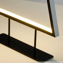 Standdeko LED-Tannenbaum stehend 70 cm aus Metall in Schwarz mit LEDs