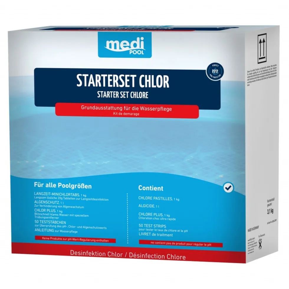Starterpaket 4-teilig auf Chlorbasis