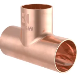 10 Stück Kupfer-Lötfitting T-Stück 22 mm im Vorratspack