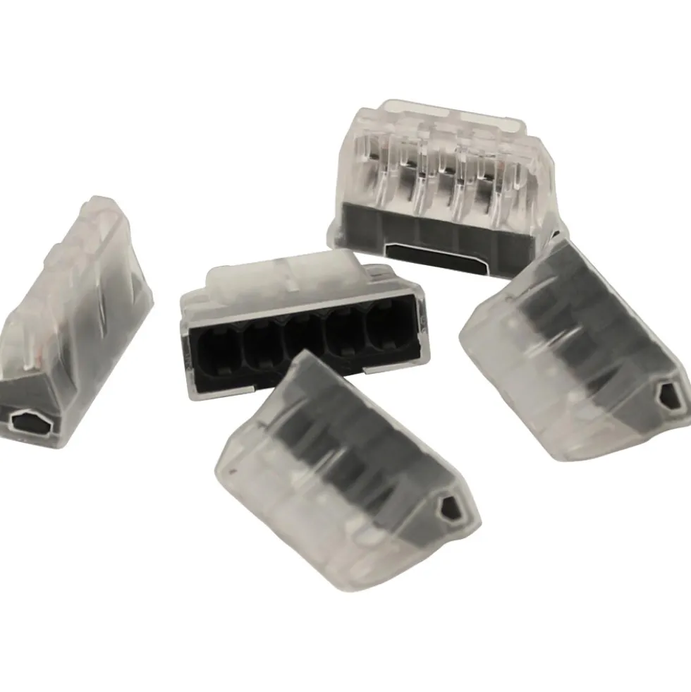 Steckklemme 5-polig 0,5-2,5 mm² 5 Stück grau