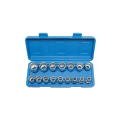 Steckschlüssel-Einsätze 1/2" 8-24mm 12-kant 16-teilig