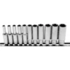 Steckschlüssel-Einsätze, tief 4-13 mm 1/4" 11-teilig