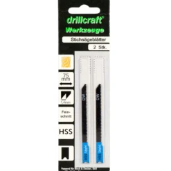 Stichsägeblätter 75 mm HSS Kurven mit U-Schaft 2 Stück