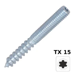 Stockschraube 6,0x50mm TX Innensechsrund galvanisch verzinkt 3 Stück