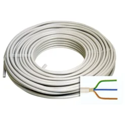 Stromkabel Mantelleitung NYM-J 3x1,5mm² 25m grau