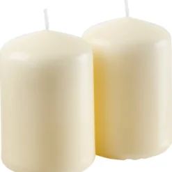 Stumpenkerze 2er-Set 80 x Ø 55 mm vanille