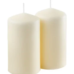Stumpenkerze 2er-Set 120 x Ø 65 mm vanille