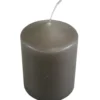 Stumpenkerze taupe 7 x 10 cm