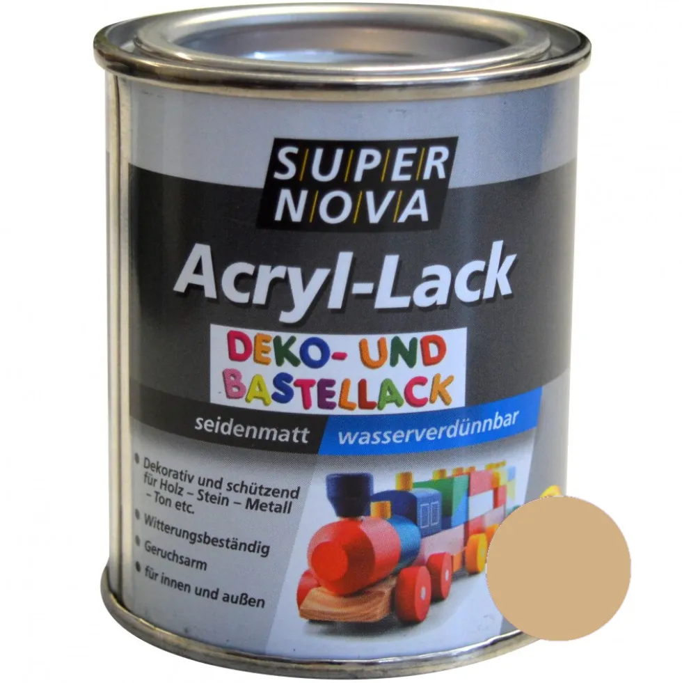 Super Nova Acryl Lack beige seidenmatt für innen und außen