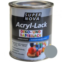 Super Nova Acryl Lack grau seidenmatt für innen und außen