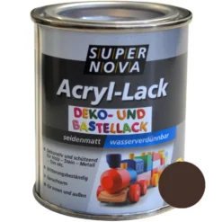 Super Nova Acryl Lack schokoladenbraunseidenmatt für innen und außen